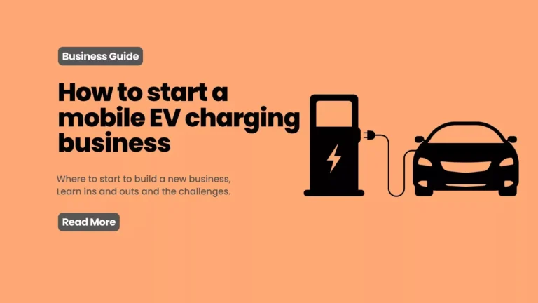 how to start a mobile EV charging business