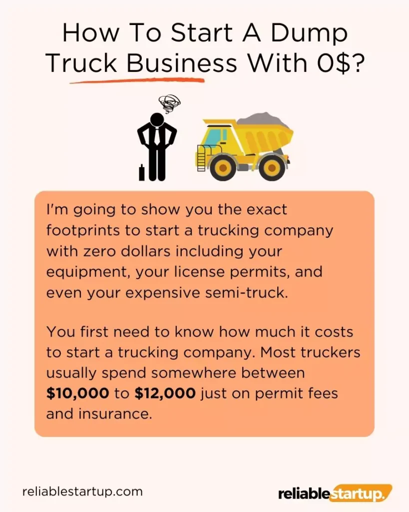 How To Start A Dump Truck Business With 0$