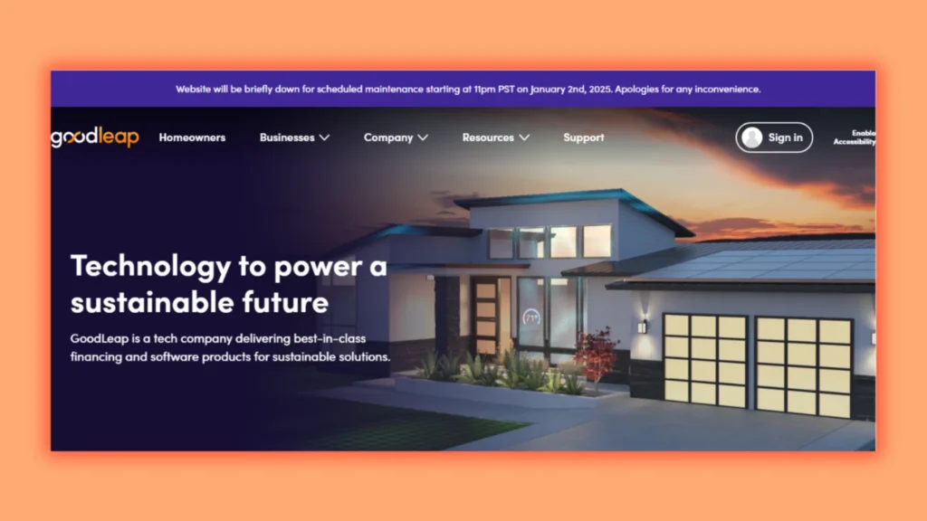  GoodLeap, a b2b fintech startup 
