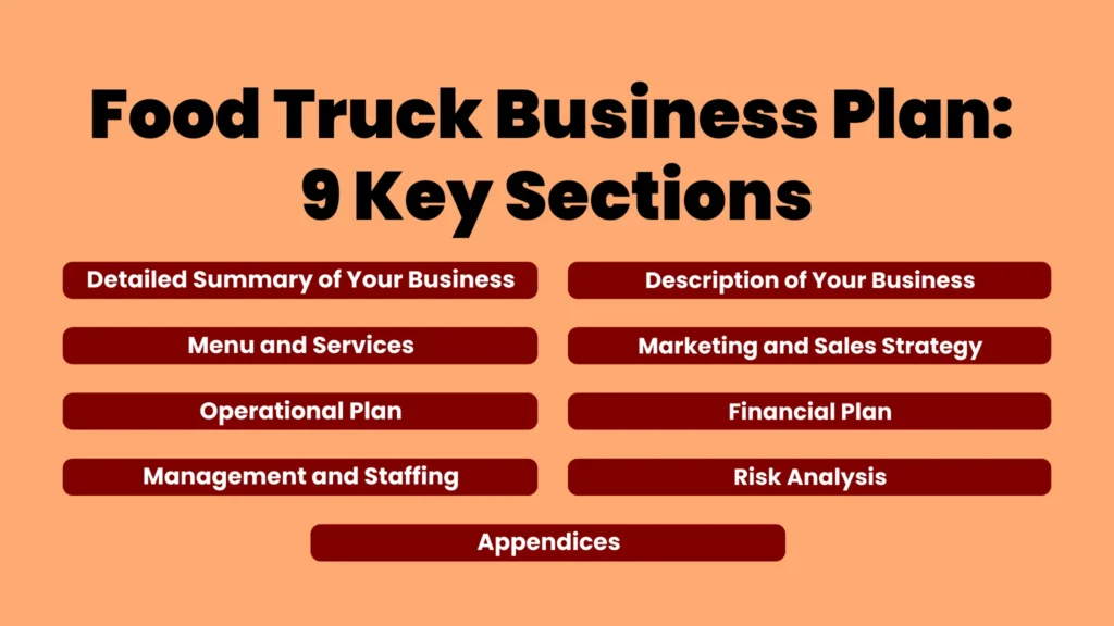 RS 9 Page 2 Food Truck Business Plan 9 Key Sections