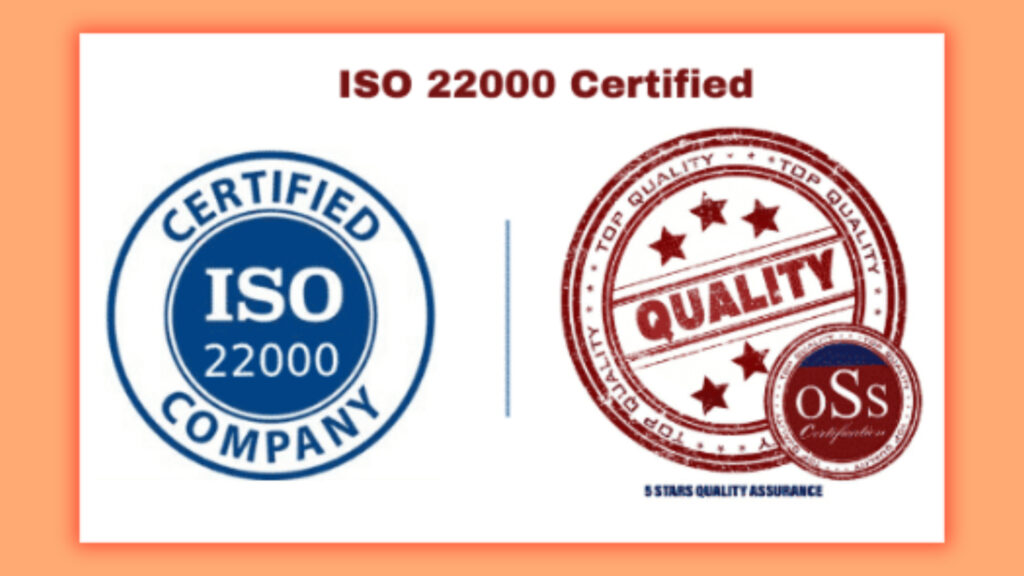 RS 39 Page 3 Certification for ISO 22000