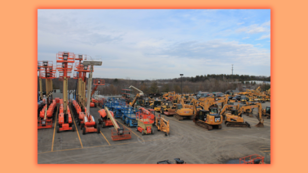 a large rental area for equipment 