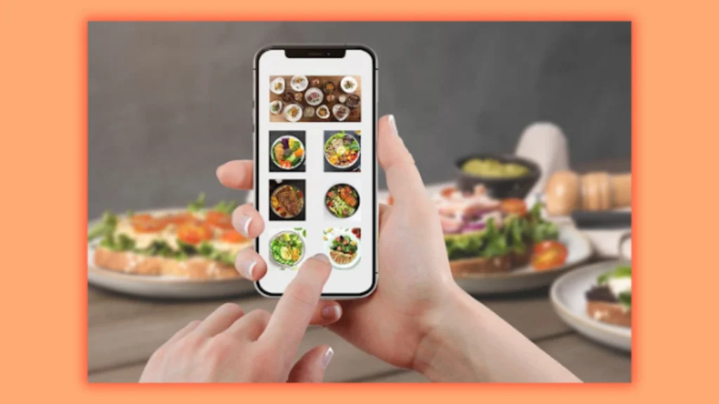 a image of phone with dishes that explain provide Startup Support - start a small food business