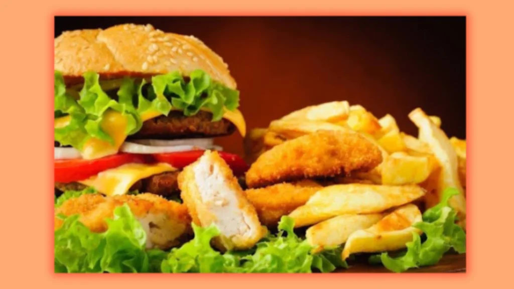 a image of burger with Frys to understand How to Start a Restaurant at Home