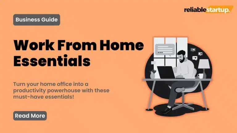 an image about work from home essentials