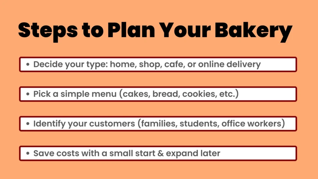 an image about Steps to Plan Your Bakery