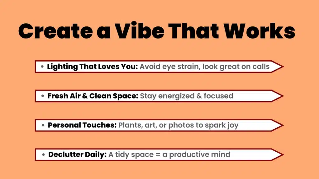 an image about Create a Vibe That Works