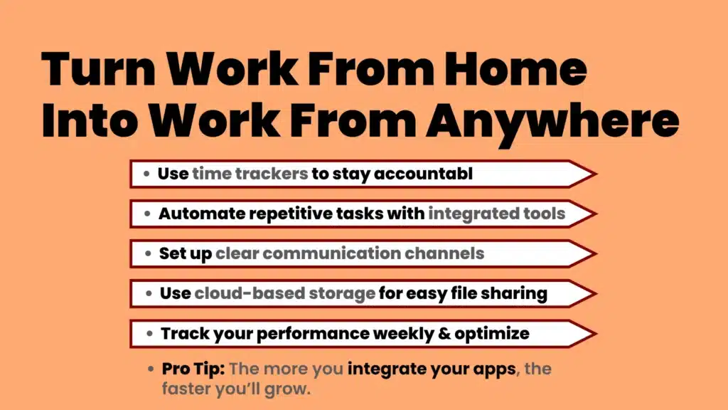 an image about Turn Work From Home Into Work From Anywhere