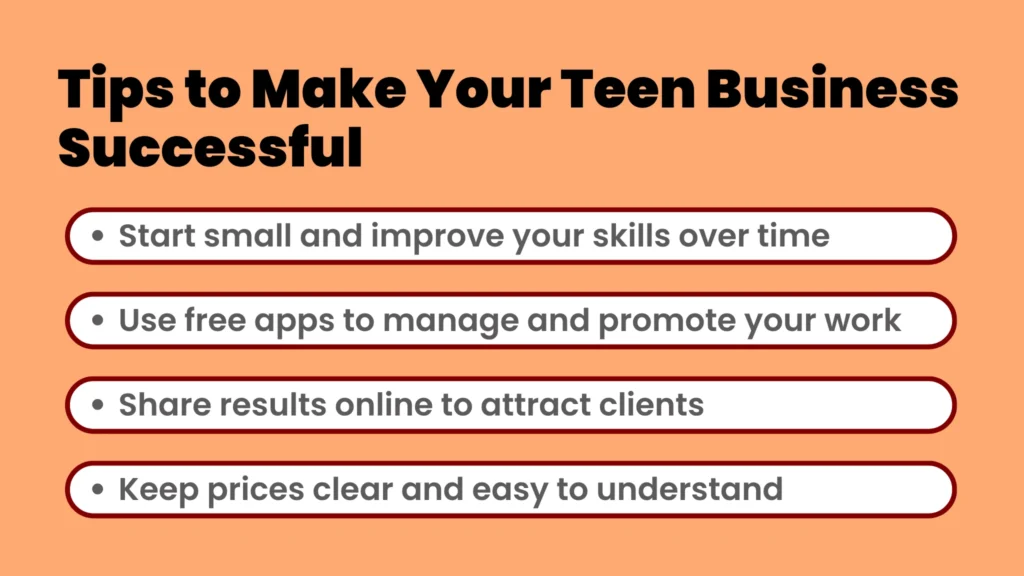 Tips to Make Your Teen Business Successful
