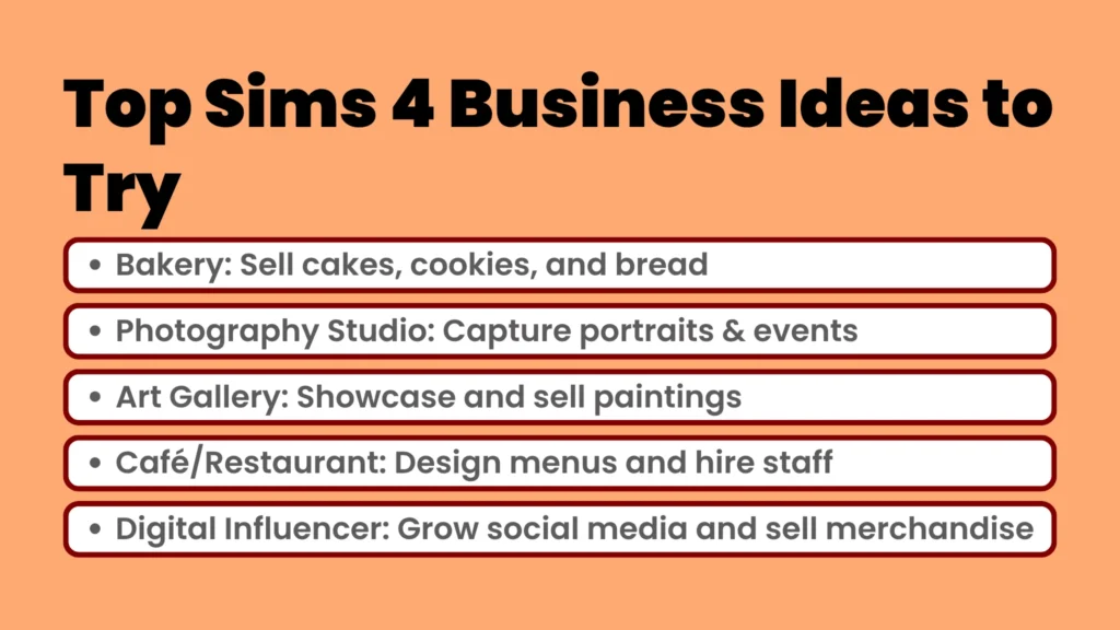 Top Sims 4 Business Ideas to Try