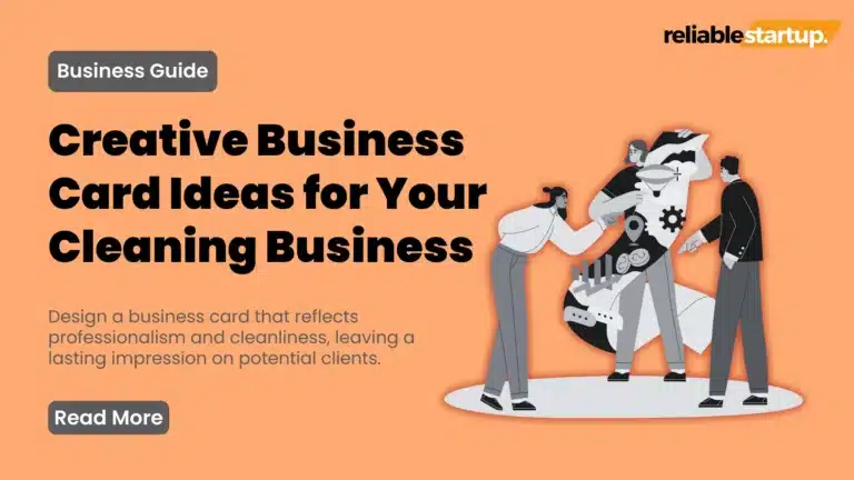 Ideas for Business Cards for Cleaning Business: