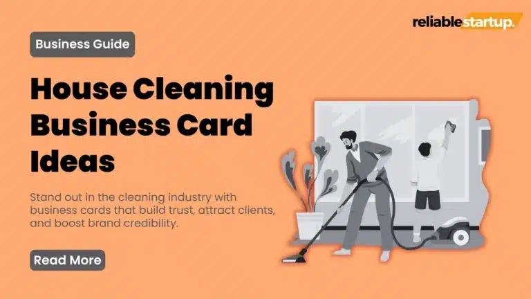 House Cleaning Business Cards: