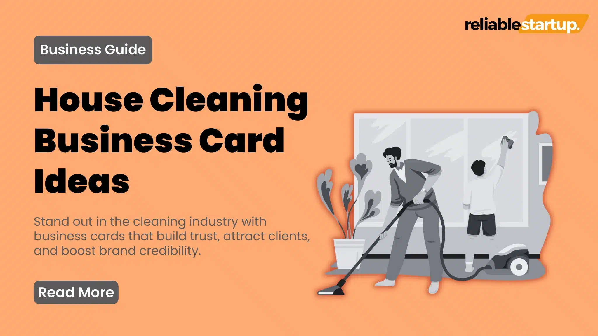 House Cleaning Business Cards: