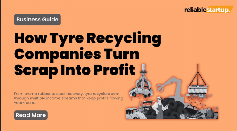 How tyre recycling companies make money through tyre shredding, recycling processes, and multiple revenue streams