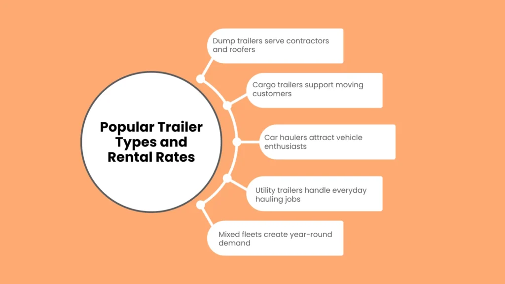 Popular Trailer Types and Rental Rates