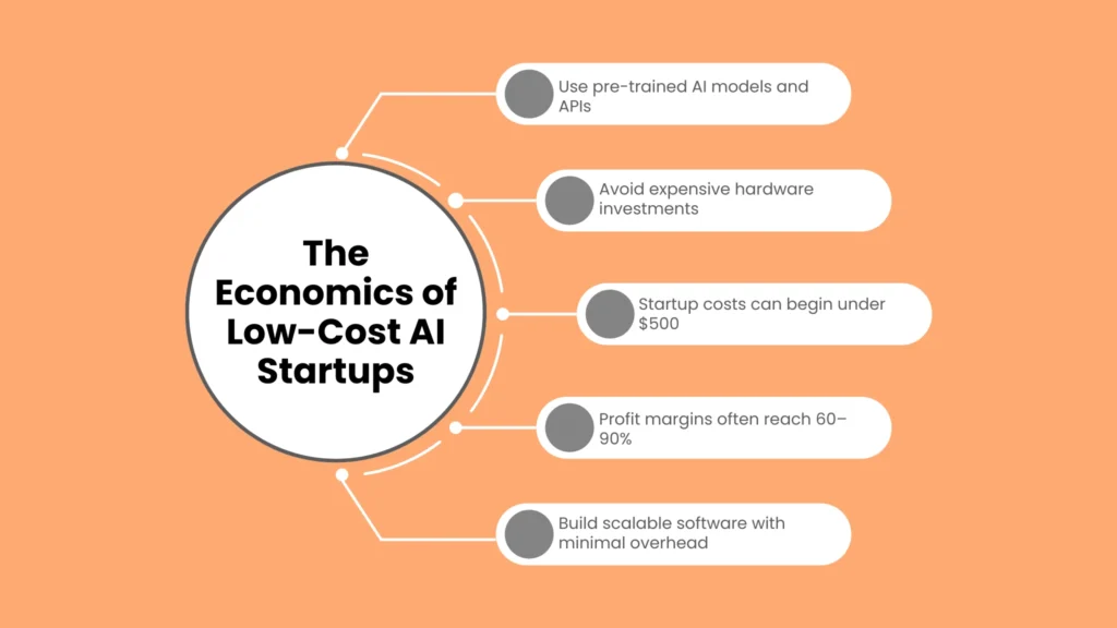 The Economics of Low-Cost AI Startups