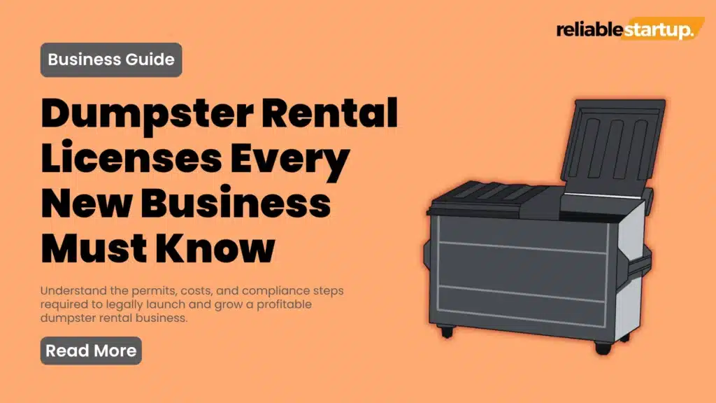 dumpster rental business license