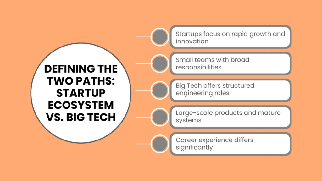 Defining the Two Paths: Startup Ecosystem vs. Big Tech
