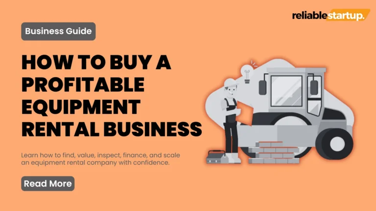 equipment rental businesses for sale