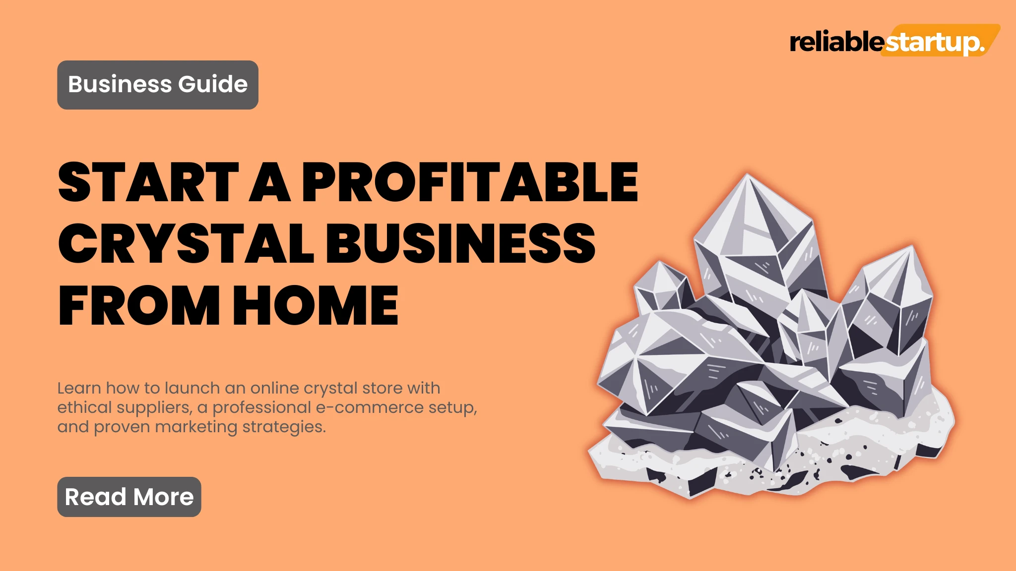 start a crystal business online