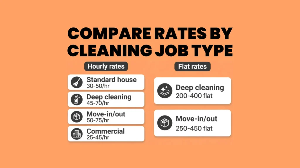 General Cleaning Service Rates Breakdown