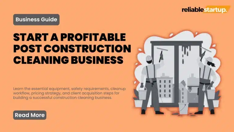 post construction cleaning business