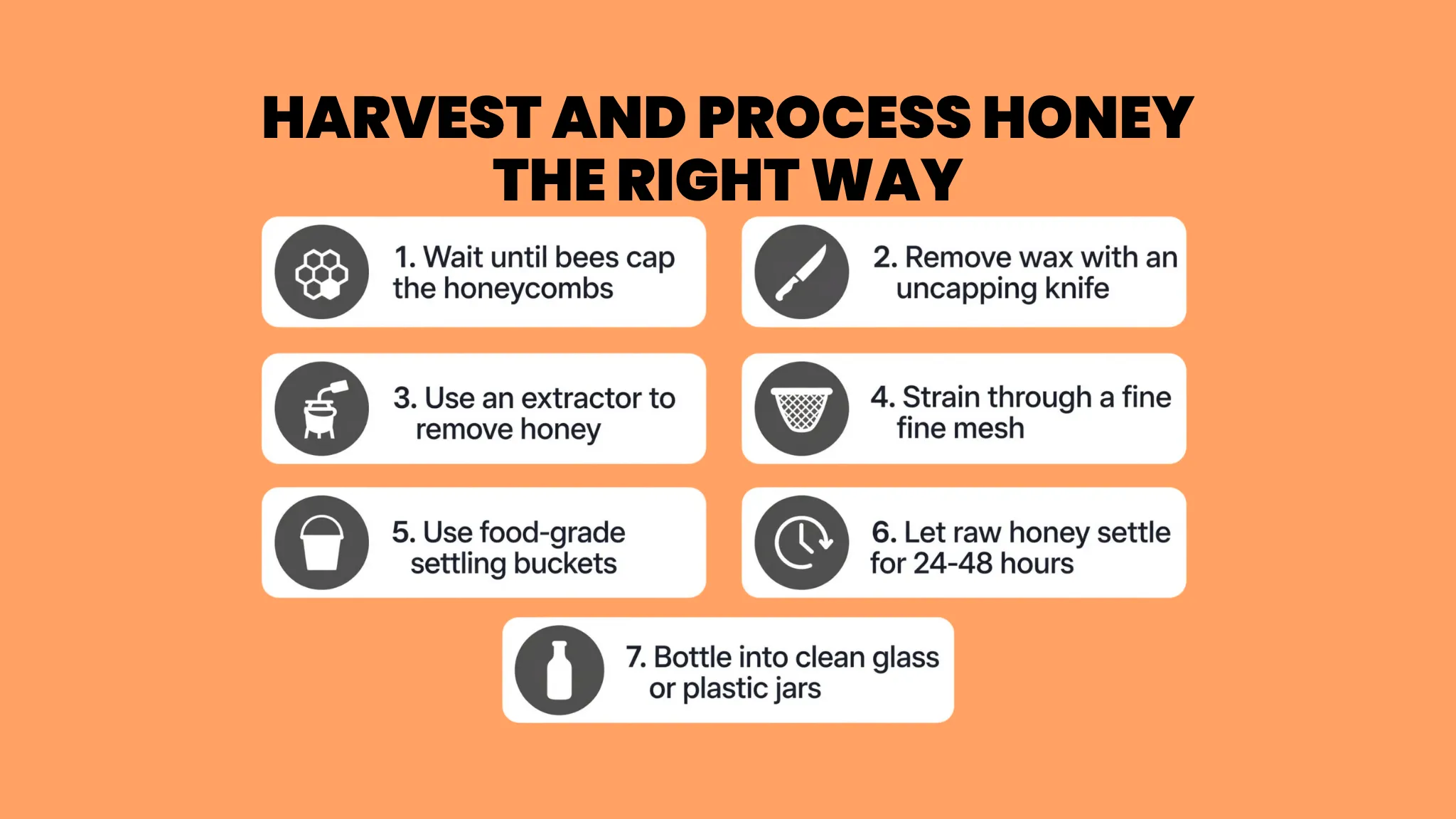 Harvesting and Processing Golden Honey