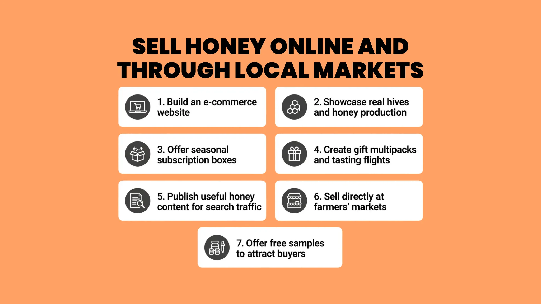 Selling Honey Online and Locally