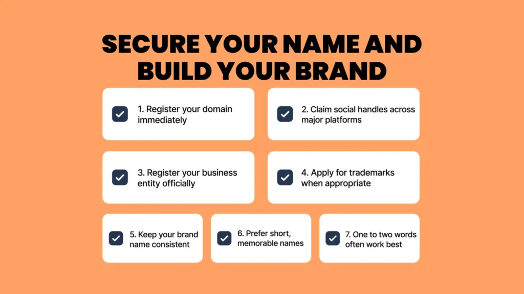Steps to Follow After Choosing Your Name