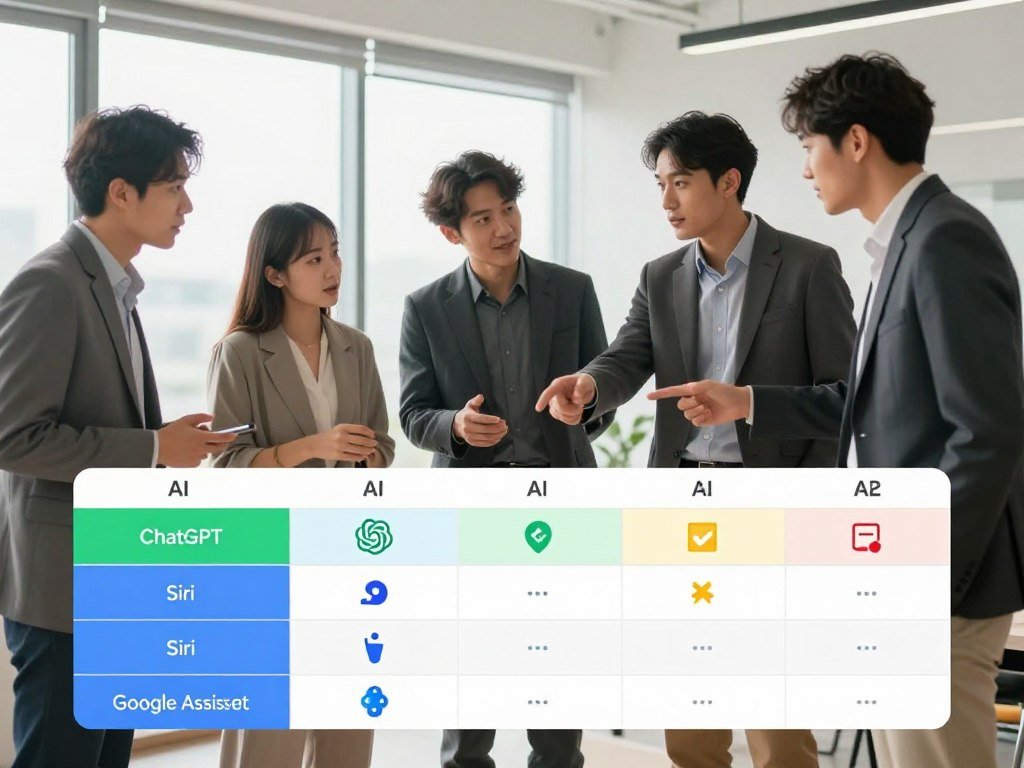 A comparison table matching AI assistants to work needs A comparison table matching AI assistants to work needs