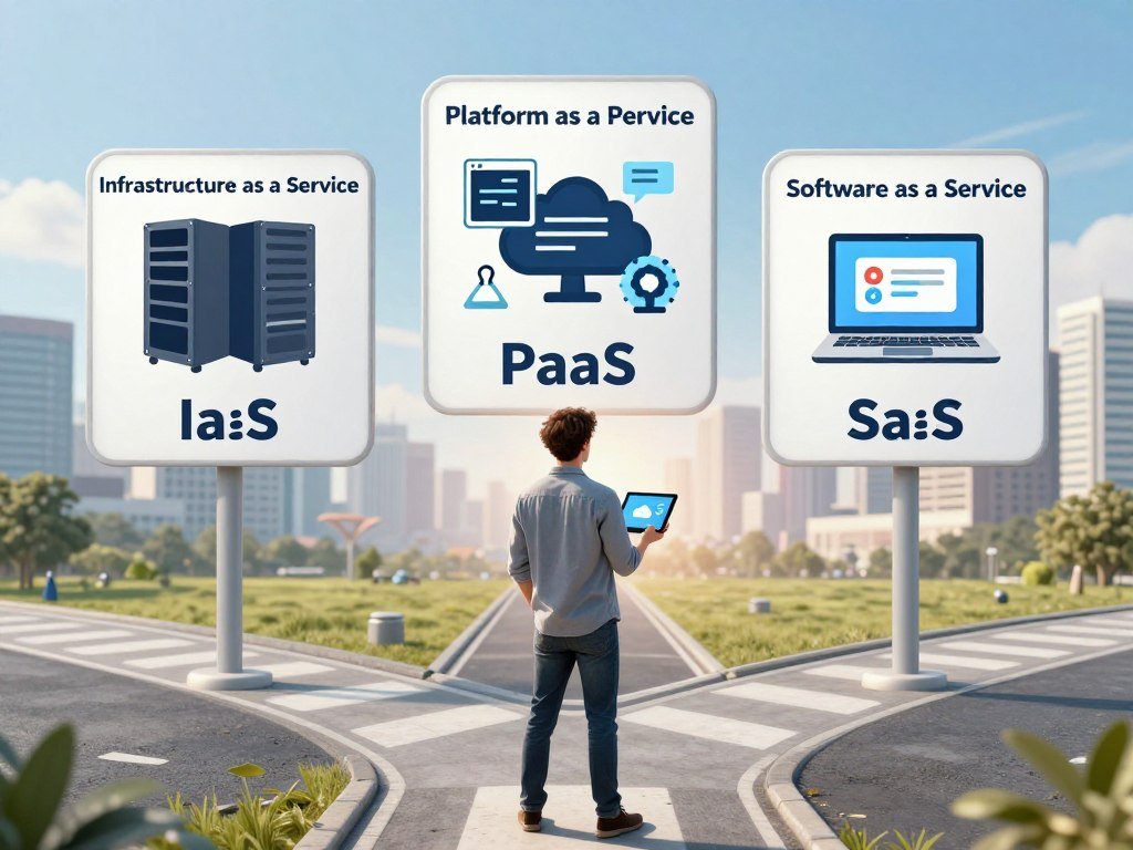 A developer chooses between IaaS, PaaS and SaaS A developer chooses between IaaS, PaaS and SaaS