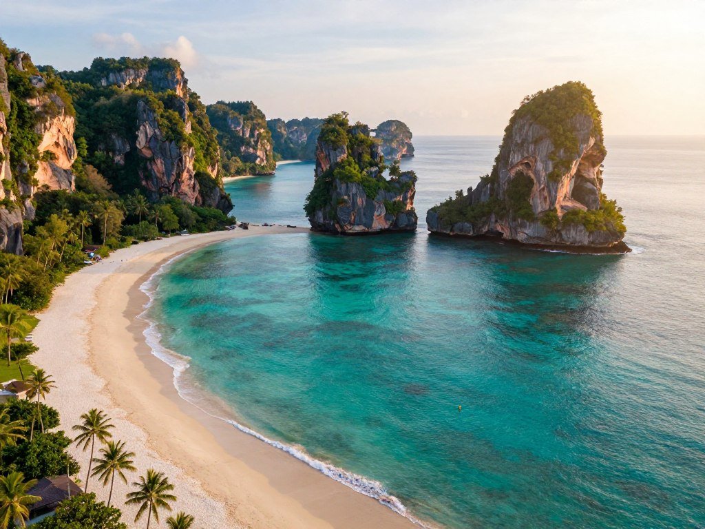 Andaman Coast islands marked beside Gulf and Trat beaches