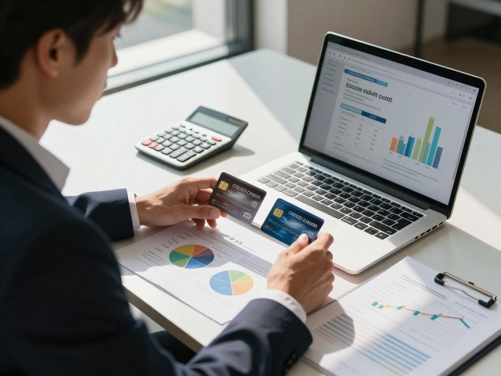 Applicant comparing secured card fees, reporting and deposit limits