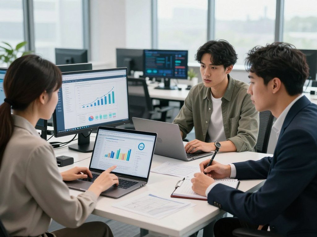 B2B team comparing technographic platforms for account targeting