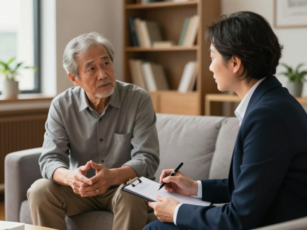 BIA listening to a relevant person during a care assessment