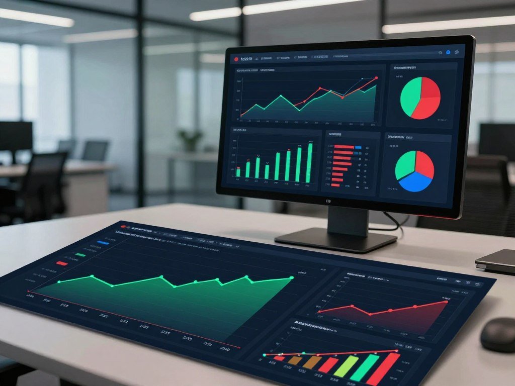 Business intelligence dashboard compares current and past performance Business intelligence dashboard compares current and past performance