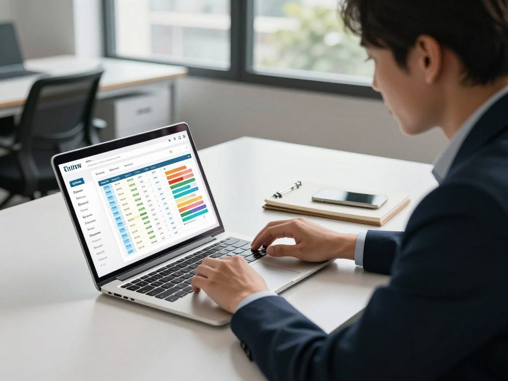 Business owner comparing review platform plans and tools Business owner comparing review platform plans and tools