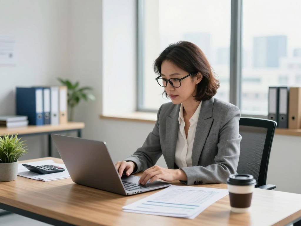 Business owner matching bank transactions to accounting reports