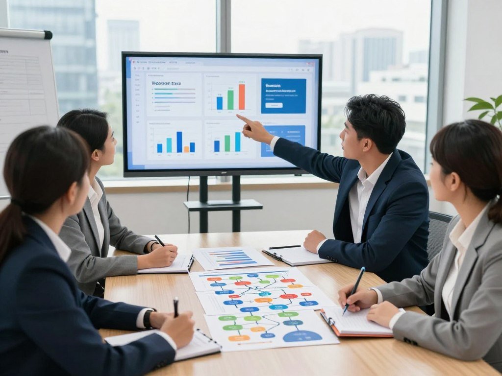 Business team matching software options to customer workflows