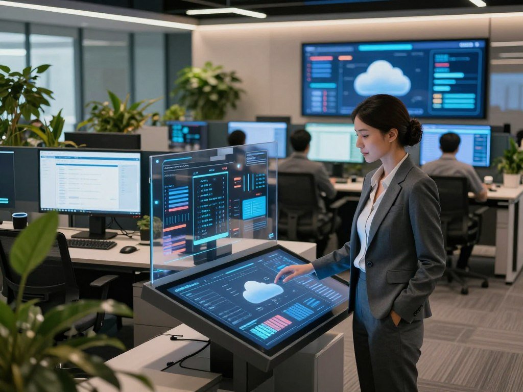 CRM and cloud systems shown across a company technology profile