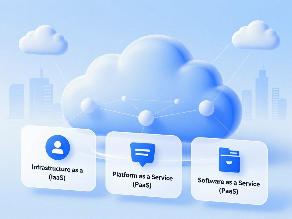 Cloud service and deployment models shown as separate categories Cloud service and deployment models shown as separate categories
