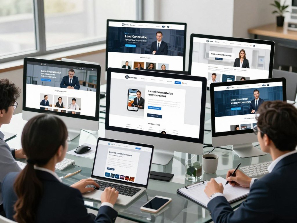 Comparing landing page templates for five campaign goals