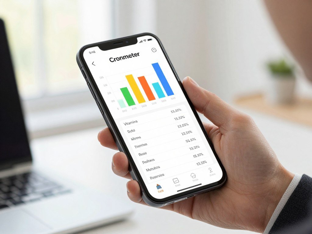 Cronometer app showing detailed nutrient tracking