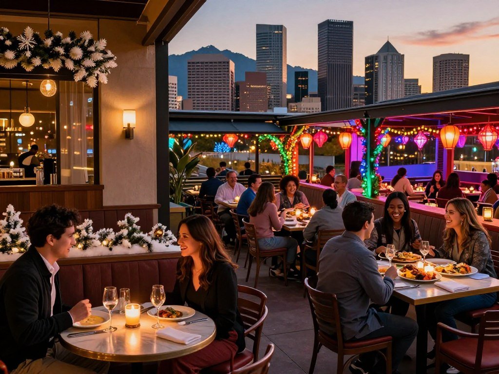 Denver and Houston date night dining choices compared by mood