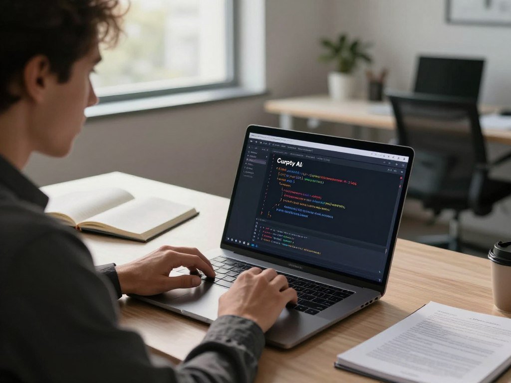 Developer reviews Cursor agent edits and coding suggestions Developer reviews Cursor agent edits and coding suggestions