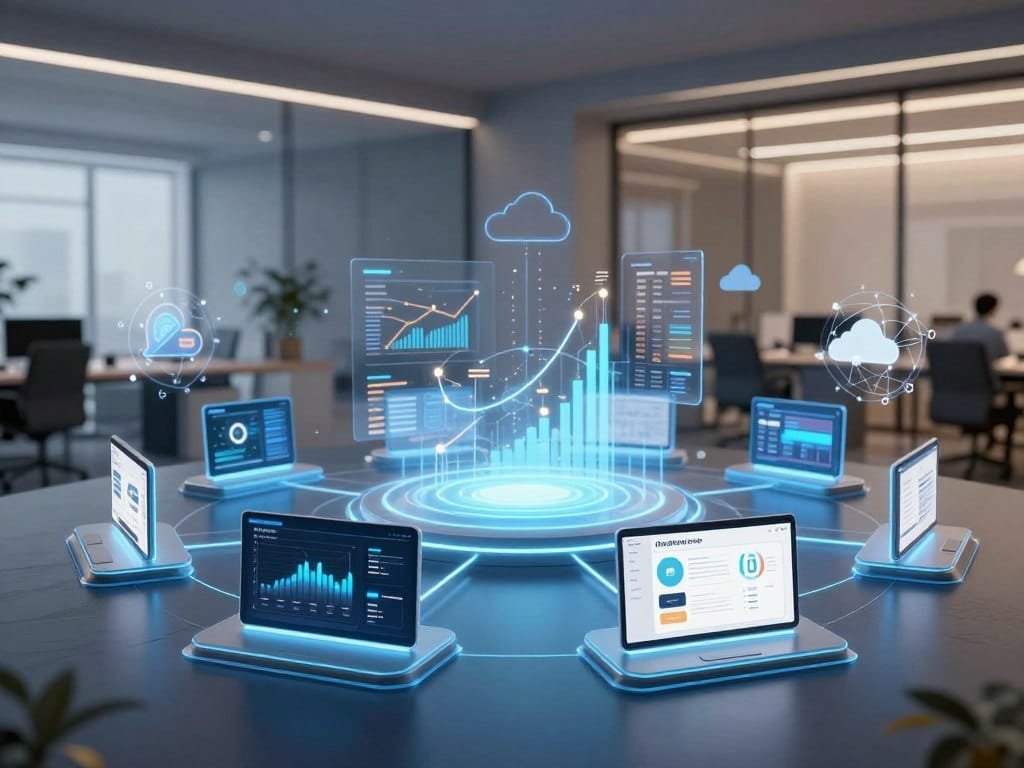 Enterprise application platform connecting custom apps and systems