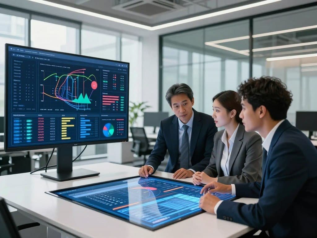 Enterprise application software sharing records across business teams