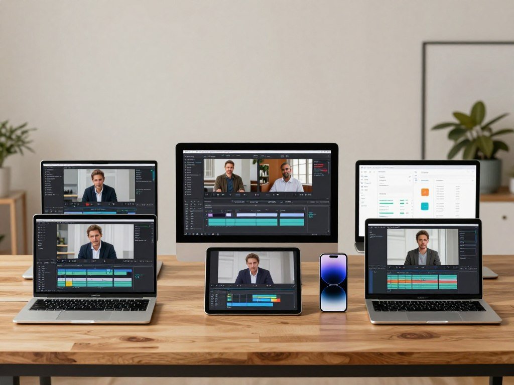 Five video editors compared by device and export workflow