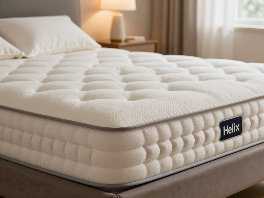 Helix Midnight Luxe coils supporting a cushioned surface for side sleepers