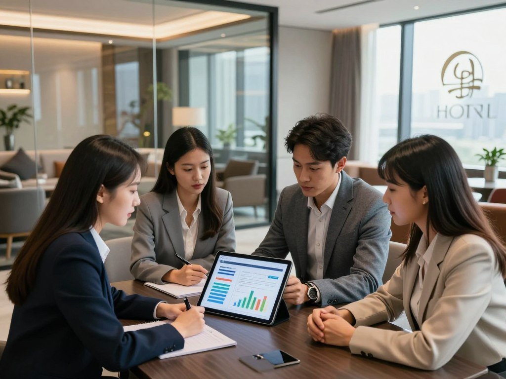 Hotel team using booking and loyalty data for guest messages Hotel team using booking and loyalty data for guest messages